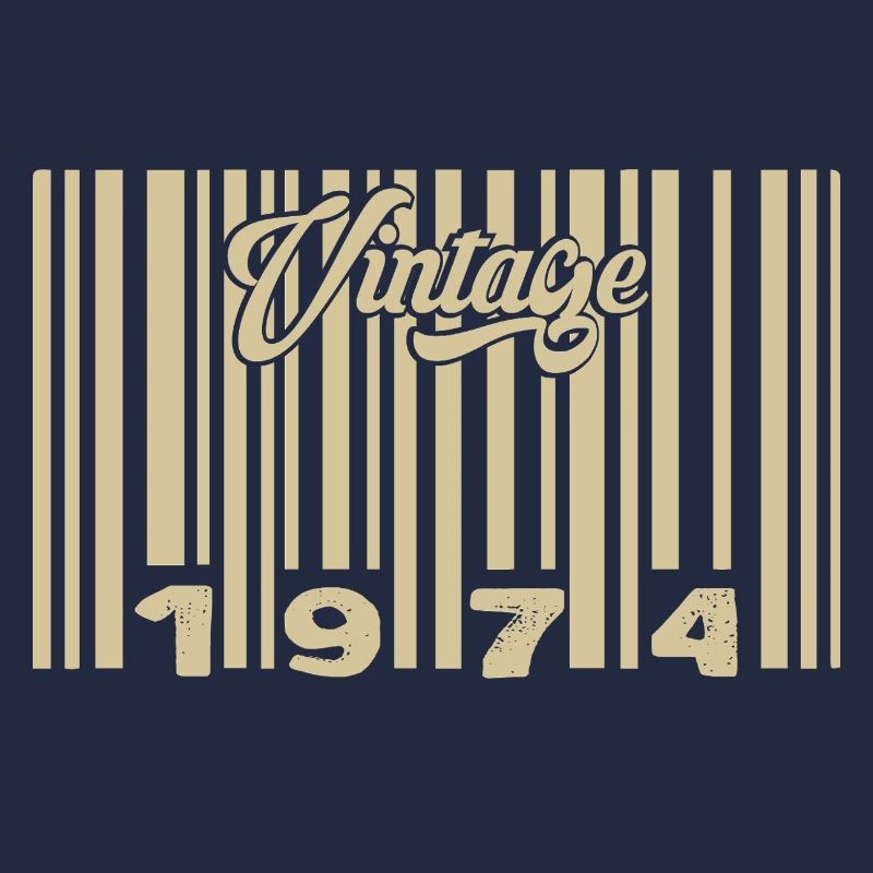 Vintage 1974 Barcode 1974: Year 2025.