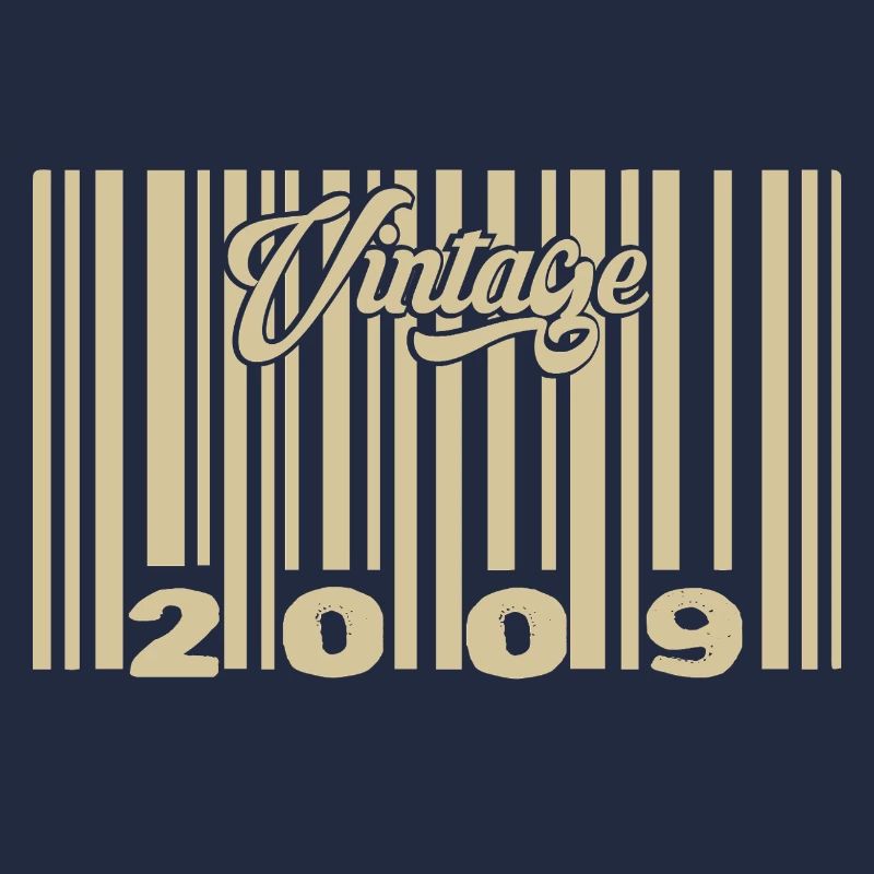 vintage 2009 Code barre 2009: Année 2025.