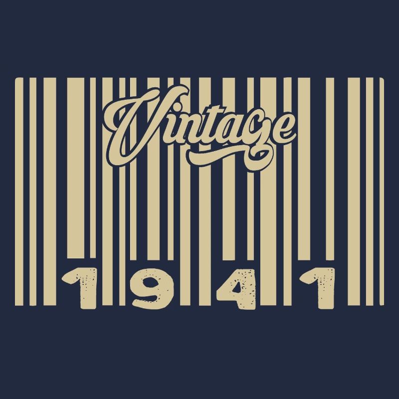 vintage 1941 Code barre 1941: Année 2025.