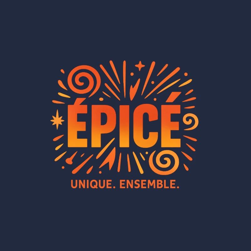 Logo Épicé unique Ensemble