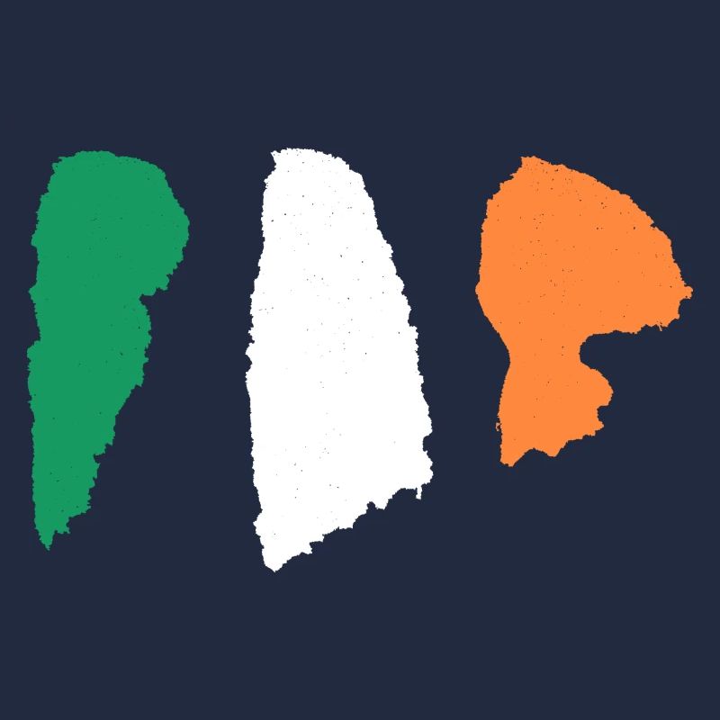 Drapeau de l’Irlande - Rayures en brosse