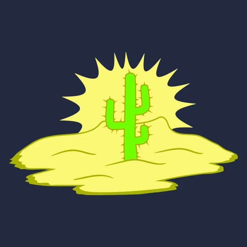 Cactus Desert Sunset Evening Night Cacti