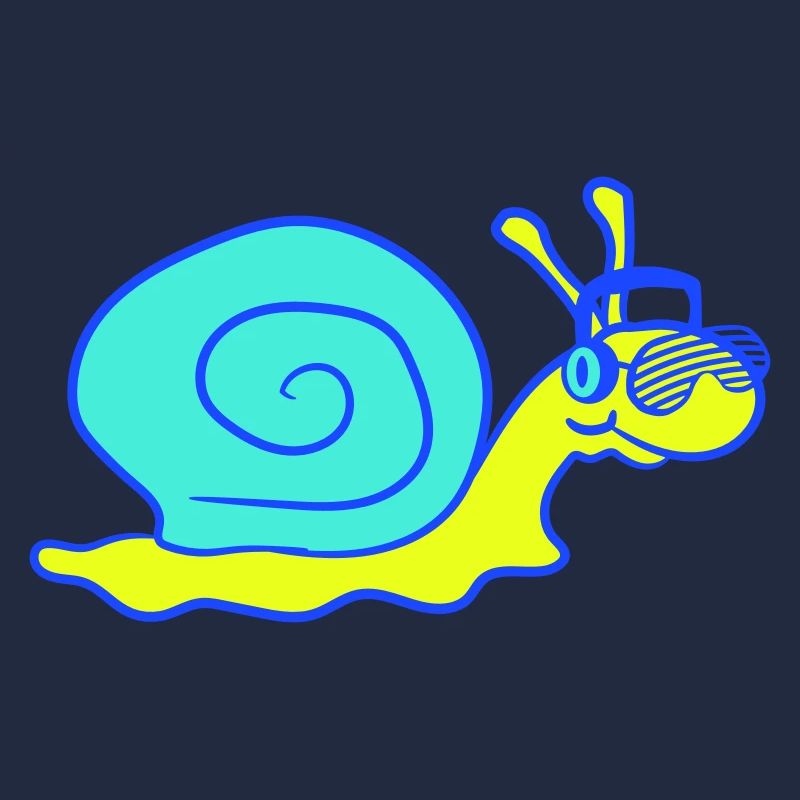 Cool DJ Snail Cute Shell