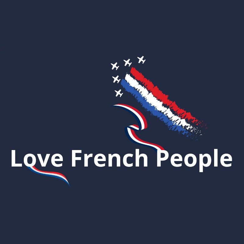 J'aime les français drapeau français