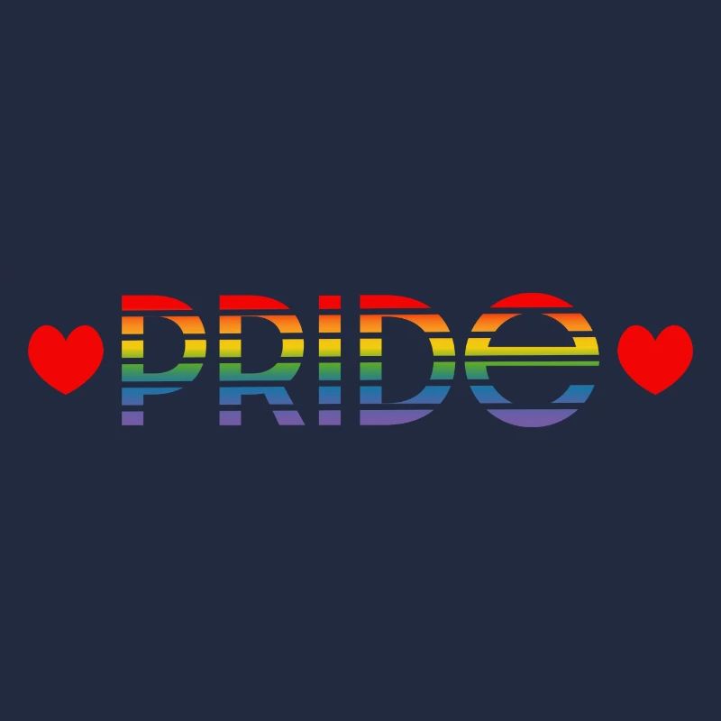 Pride rainbow heart