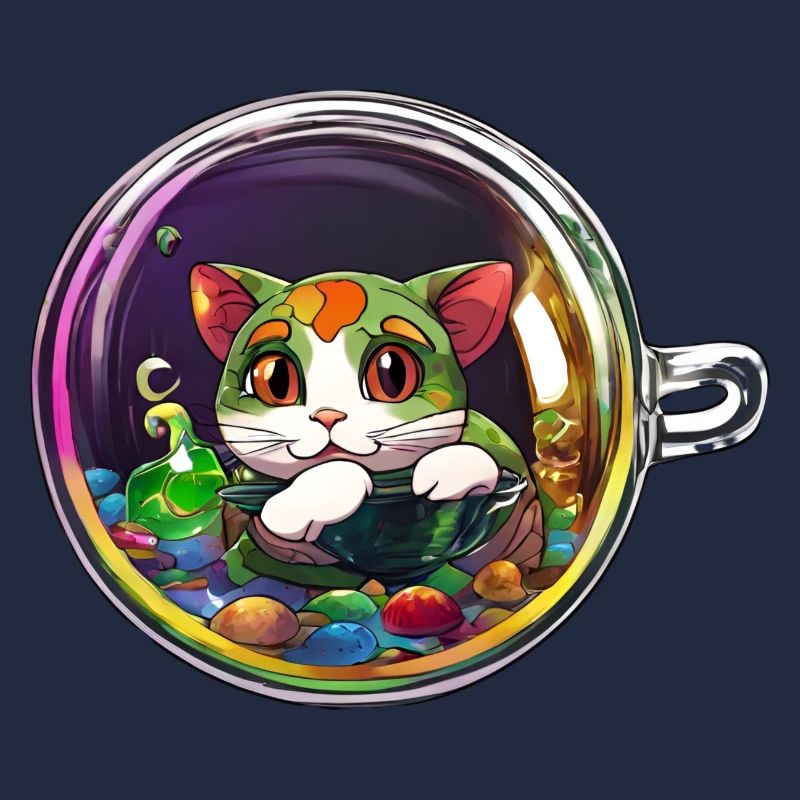 Kätzchen im Becher: Entzückendes Katzen-T-Shirt