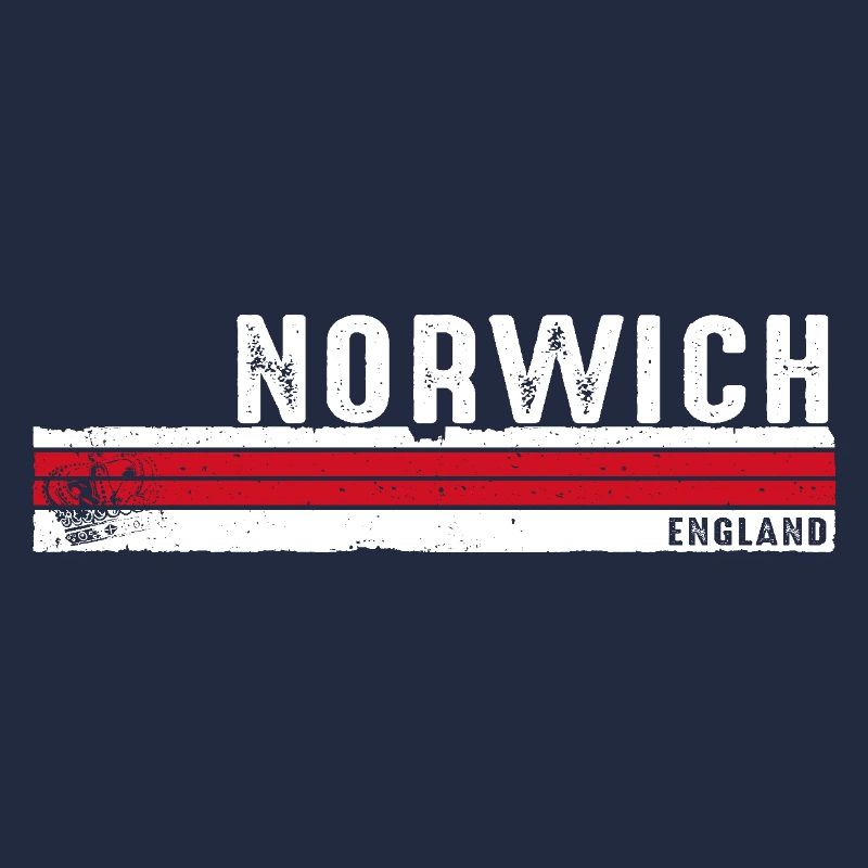 Norwich Angleterre Design rétro vintage