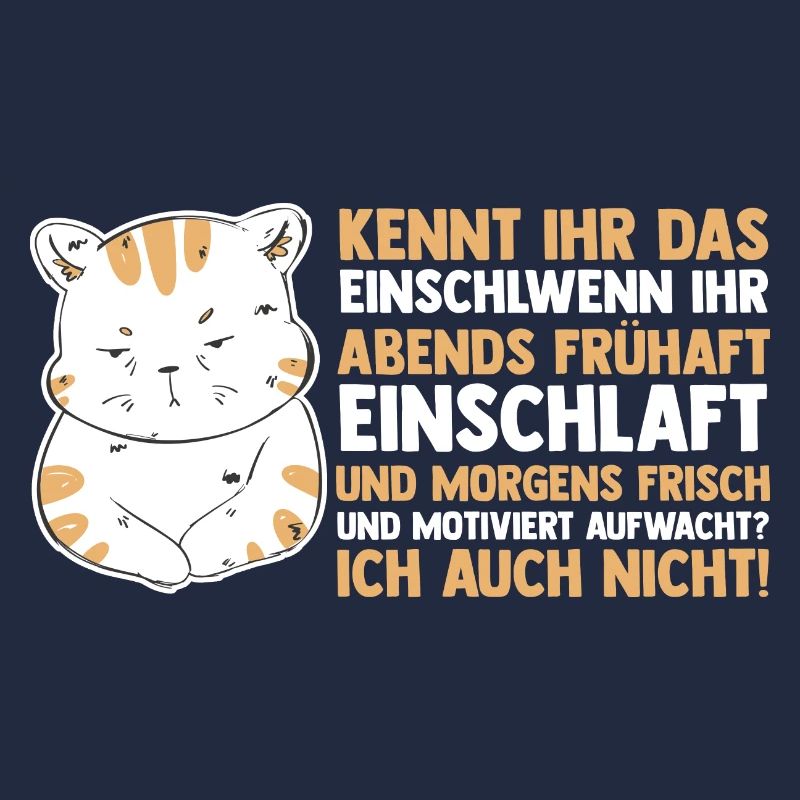 Lazy Late Riser Motivation Cat