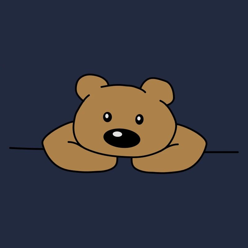 Mignon mignon mignon ours triste ours brun