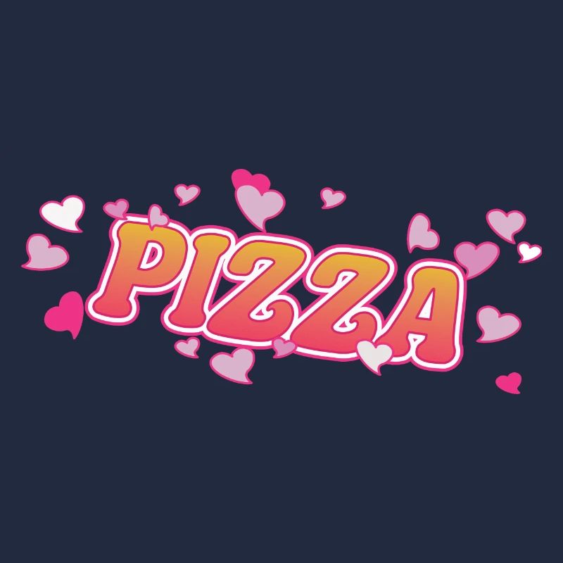 Cooles Currywurst mit rosa Herzen Design