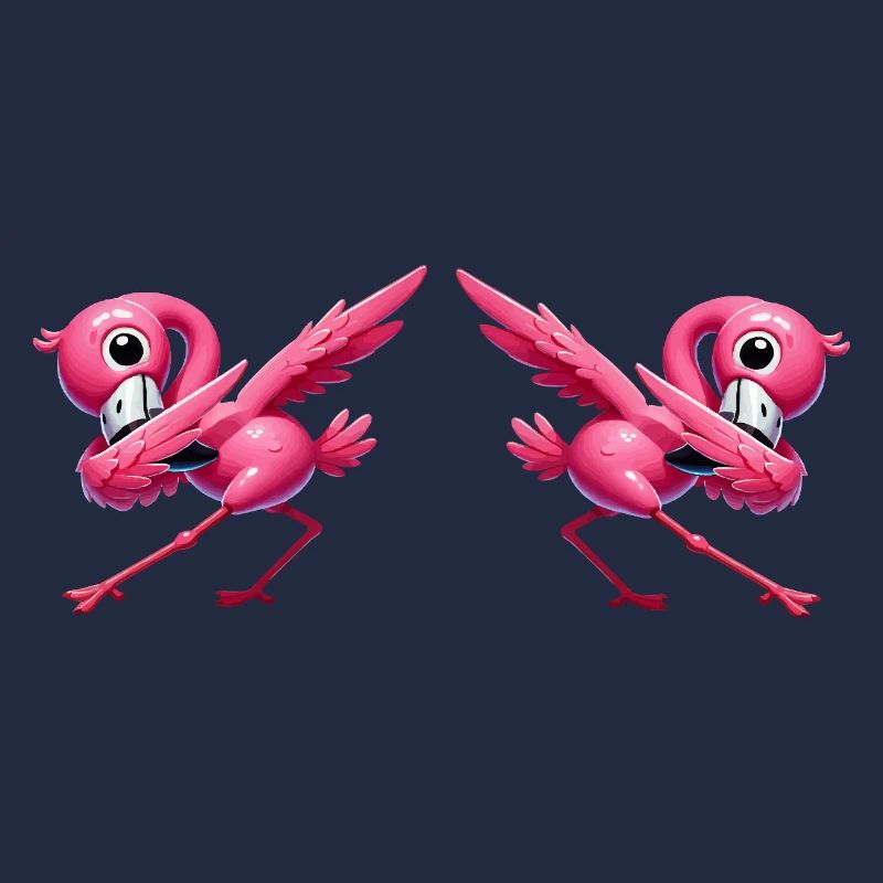 Flamingo Dabbing 2