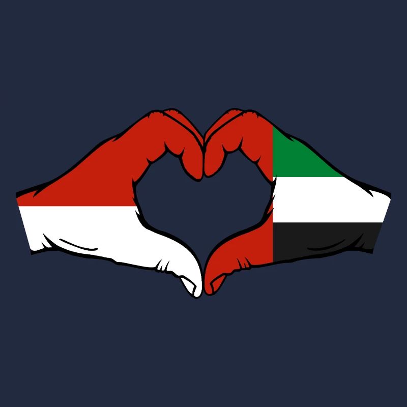 Monaco Drapeau des Émirats Arabes Unis