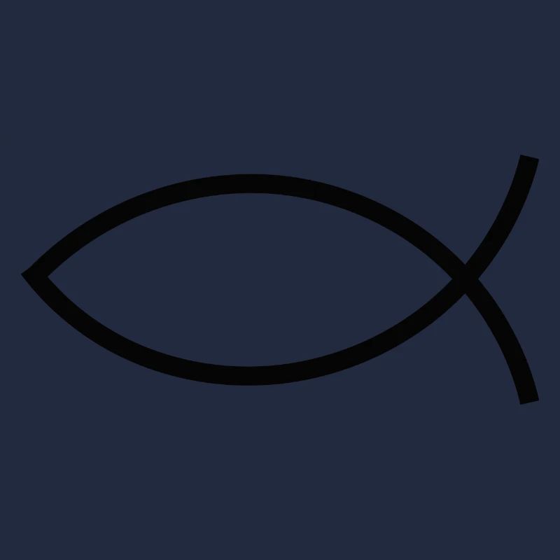 Jésus poisson noir Ichthys poisson poisson poisson