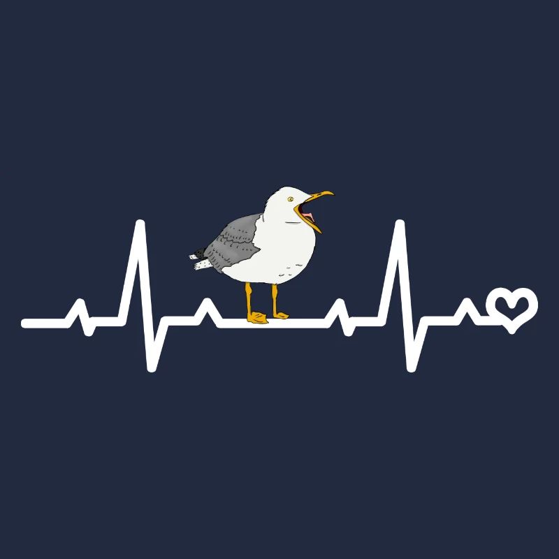 Möwe Herzfrequenz EKG