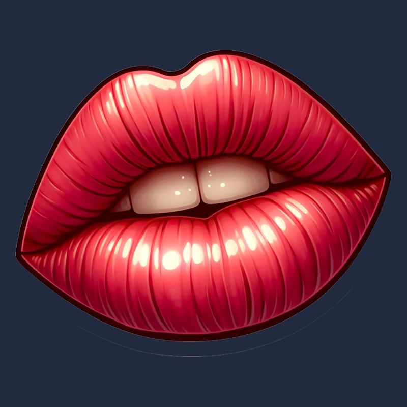 Rote Lippen - Intensive Verführung