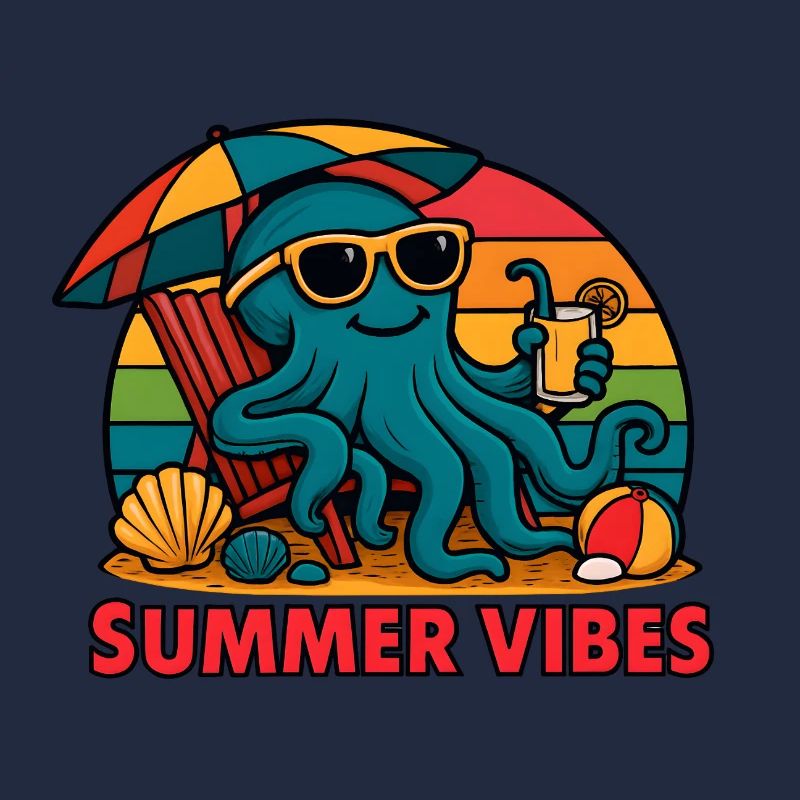 Sommerliche Vibes - Estival Chill Octopus