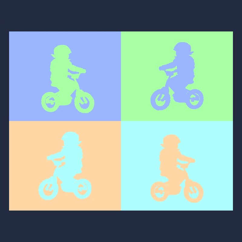 Junior Biker Pop Art pastel