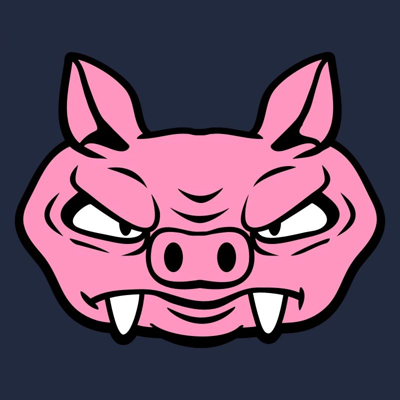 Méchant Sanglier Sanglier Dangereux Cochon Comique