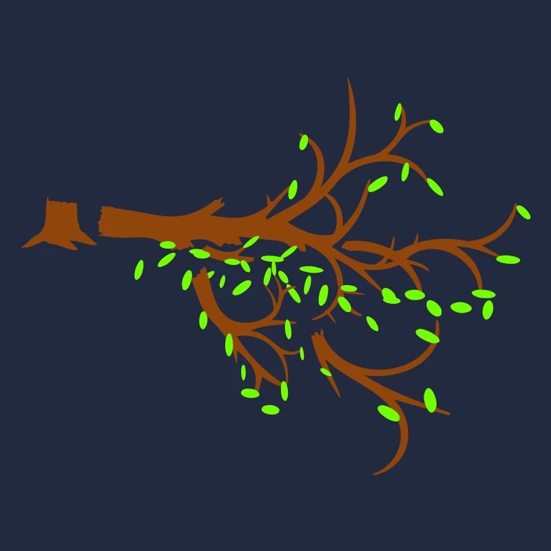 Felled Lumberjack Tree Forest Sapling Silhouette