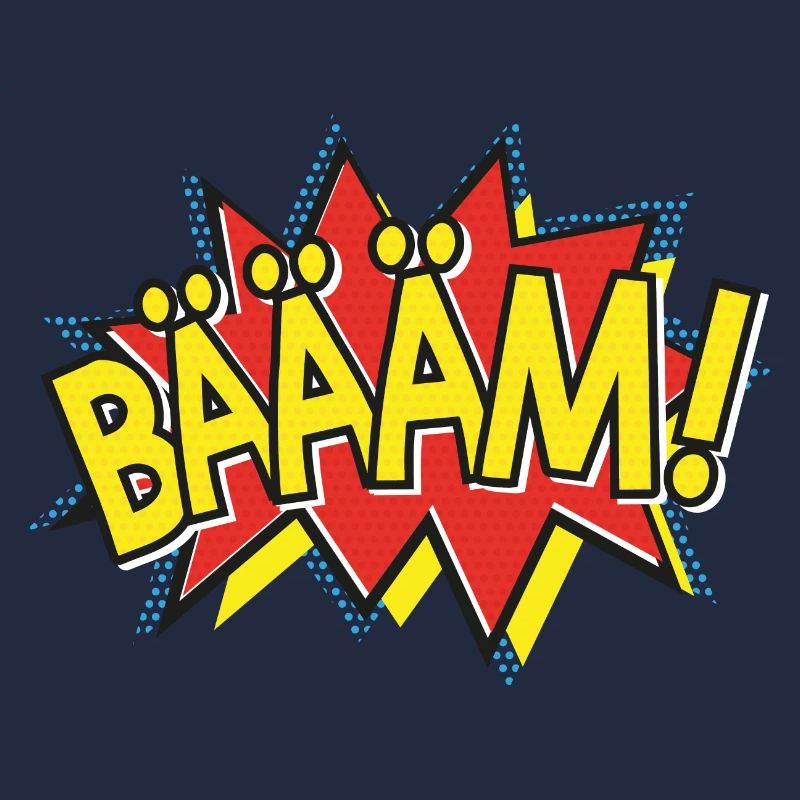 BÄÄÄM Bande dessinée Action Bulle - Style Pop-Art