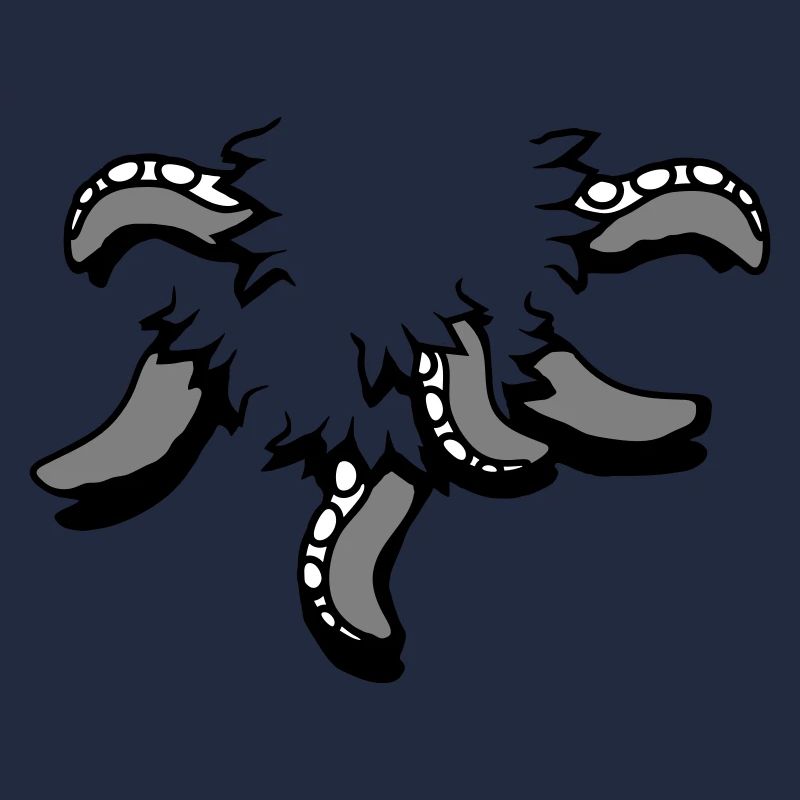 Tentacule Octopus Monster Chemise déchirée Alien