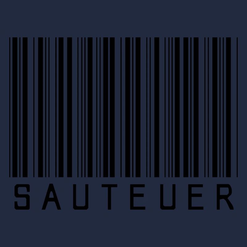 Strichcode "SAUTEUER" black/schwarz