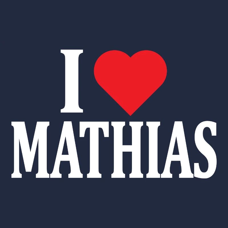tee shirt J'aime Mathias tee shirt idée cadeau