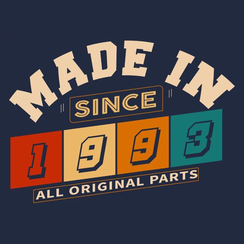 Made in 1993 anniversaire 31 ans