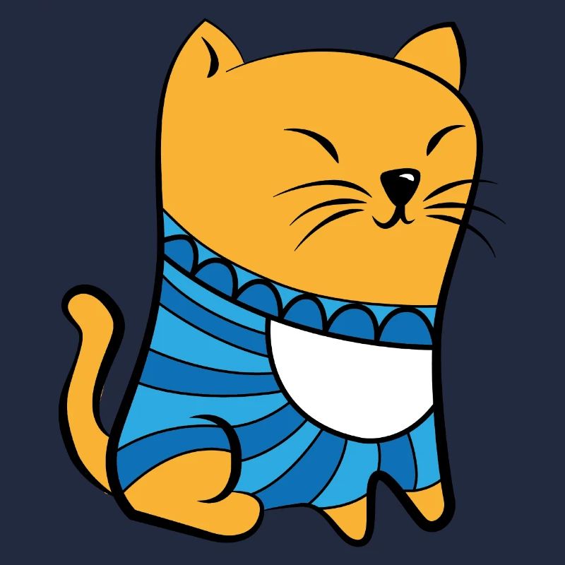 Katze mit Pullover