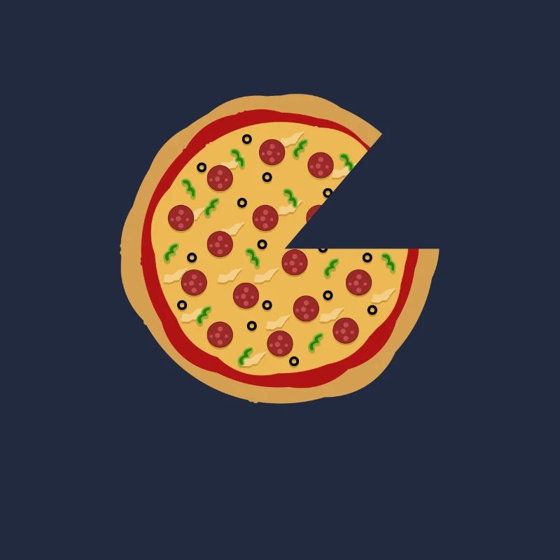 Missing pizza couple design