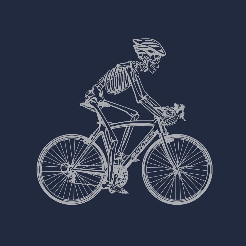 Cool Skeleton Skull Biker
