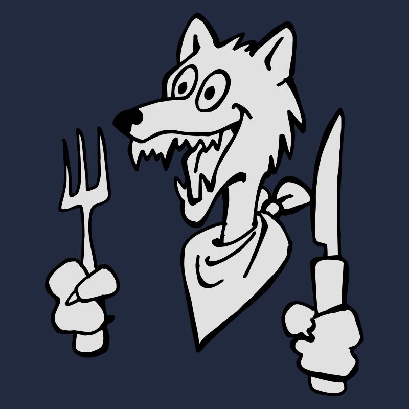 Hungriger Wolf