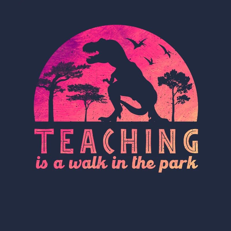 Lehrer Lehrerin T-Rex Schule Geschenk