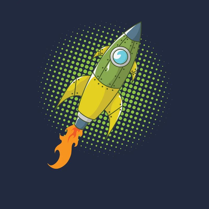 Rocket Comic Spaceship Spacecraft Missile