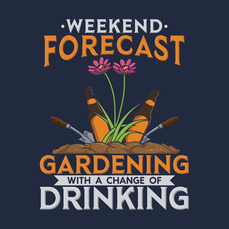 Lustiges Garten Bier Design