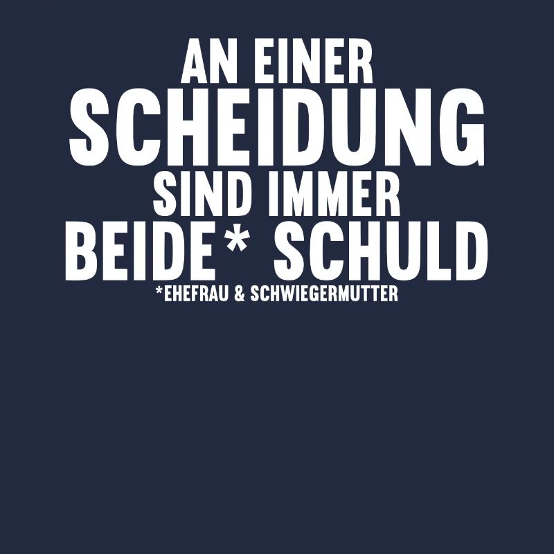 An einer Scheidung sind immer beide Schuld
