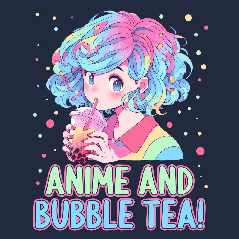 Anime et Boba Bubble Tea