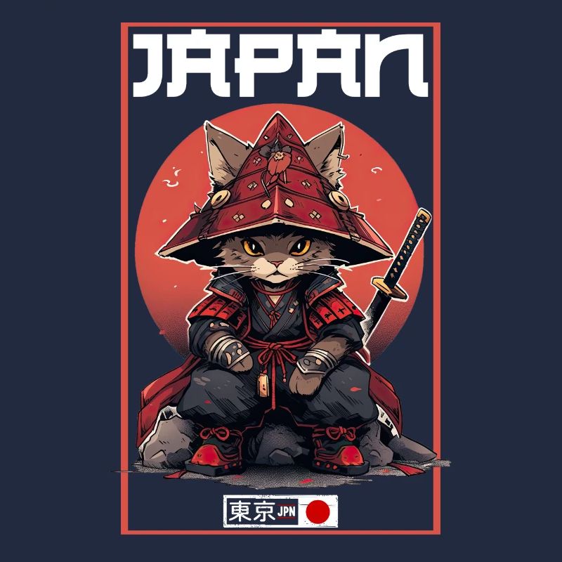 Chat d’Asie Samouraï japonais Samouraï