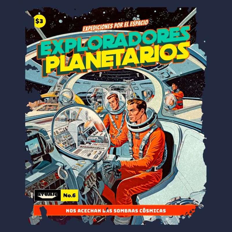 Comic, Comic Strip, 50s, Space Adventure