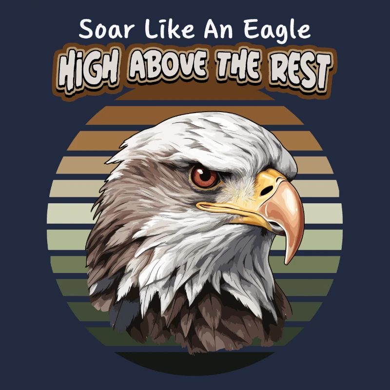 Eagle Illustration, Eagle Motif, Saying