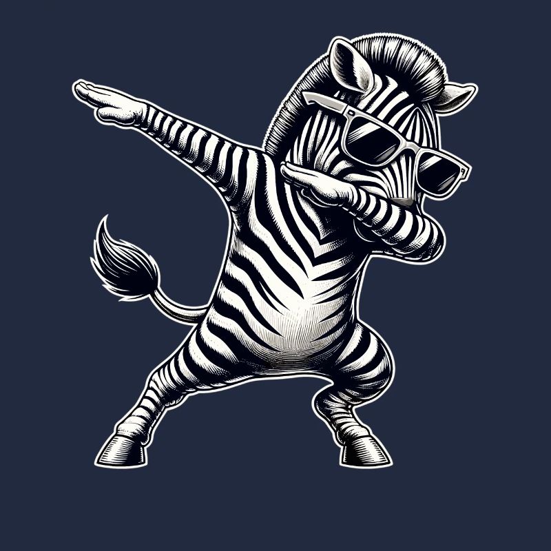 Cool Zebra Dabbing Dance Move Zebra