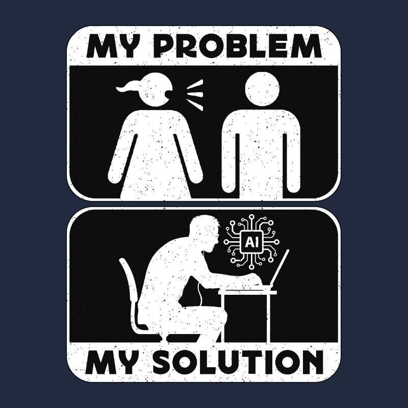 Artificial Intelligence My Problem Pictogram Dad