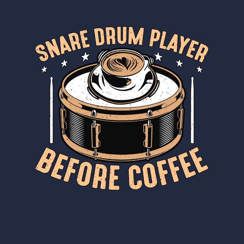 Snare Drum Player Before Drumline Coffee Lover