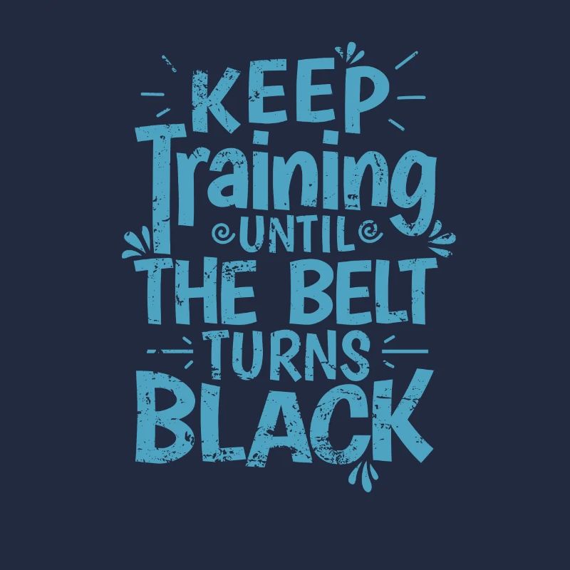 Karate, Keep Training until the Belt turns Black