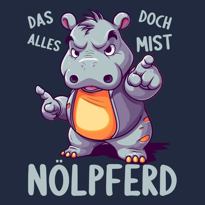 Nilpferd Hippo meckern Meckerer Nölpferd