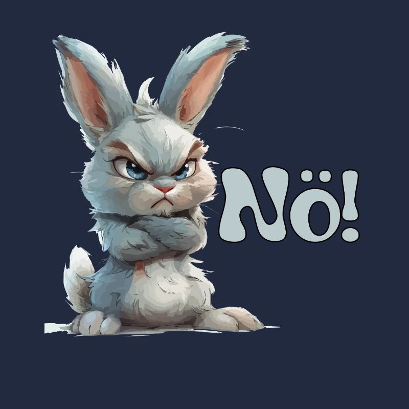Drôle de lapin avec le dicton Basse-Autriche