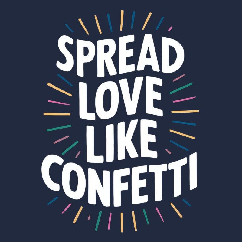 Spread Love Like Confetti Botschaft