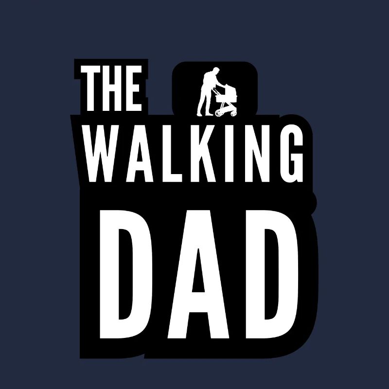 The Walking Dad Daddy Stroller White Black