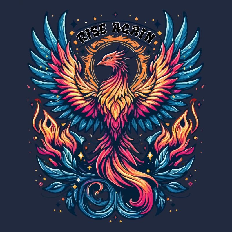 Phönix - Erhebe dich erneut. Vogel, Phönixflammen,