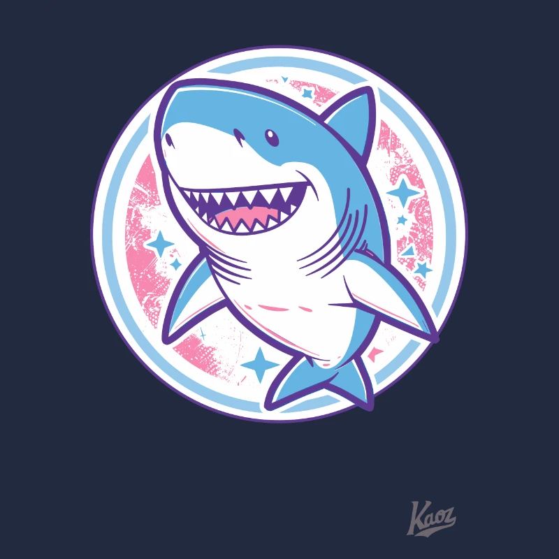 Requin drôle amical